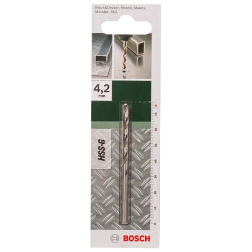 Broca para metal HSS-G, DIN 338D = 4,2 mm; L = 75 mm