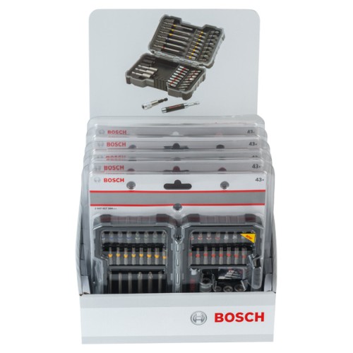 Set mixto de 43 brocas y llaves de vaso, puntas de atornillar Extra Hard, PH, PZ, T, SL, H, soporte universal de cambio rápido y soporte universal magnético