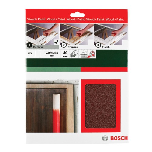 Hoja de lija manual Universal Remove, 230 x 280 mm, P40