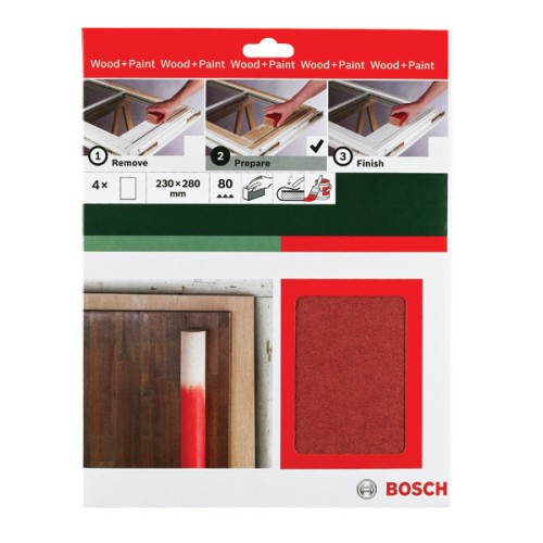 Hoja de lija manual Universal Remove, 230 x 280 mm, P80