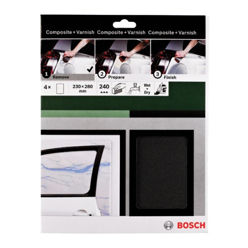 Hoja de lija manual SiC impermeable, 230 x 280 mm, P240
