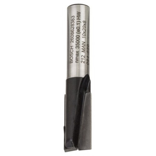 Fresa recta, 8 mm, D1 10 mm, L 19,6 mm, G 51 mm