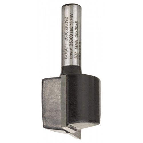 Fresa recta, 8 mm, D1 25 mm, L 19,6 mm, G 51 mm