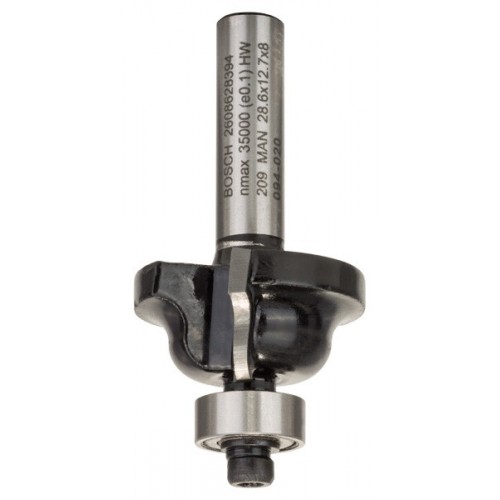 Fresa para bordes B, 8 mm, R1 4 mm, B 8 mm, L 12,4 mm, G 54 mm