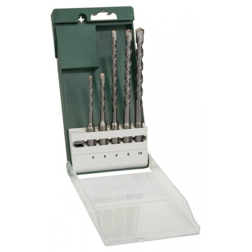 Set de brocas de martillos perforadores SDS plus de 5 piezas5,0x110; 6,0x110; 6,0x160; 8,0x160; 10,0x160 mm