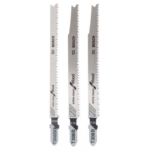 Set de 3 hojas de sierra de calar, vástago de una sola levaT 308 B (2x); T 308 BO
