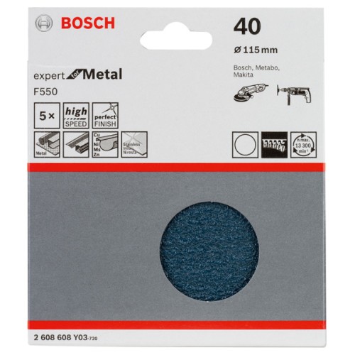 Hoja de lija F550, paquete de 5 uds.
