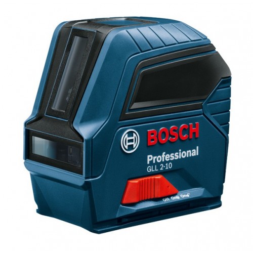 Bosch Professional Nivel láser GLL 2-10 (láser rojo, alcance: hasta 10 m, 3 pilas AA, estuche)