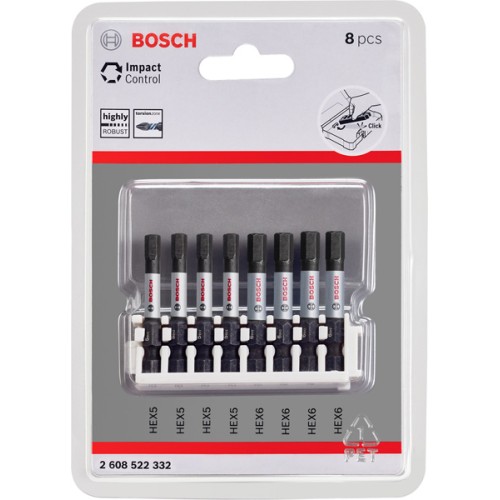 Paquete de 8 puntas Impact Control de 4 x H5, 4 x H6