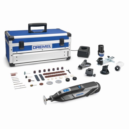 Multiherramienta con batería DREMEL 8240 5/65 (batería de 12 V y 2 Ah), 65 accesorios, 5 complementos