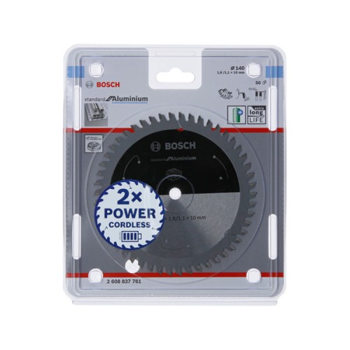 Hoja de sierra circular PRO Aluminium cordless, 140 x 1,6 x 10 mm