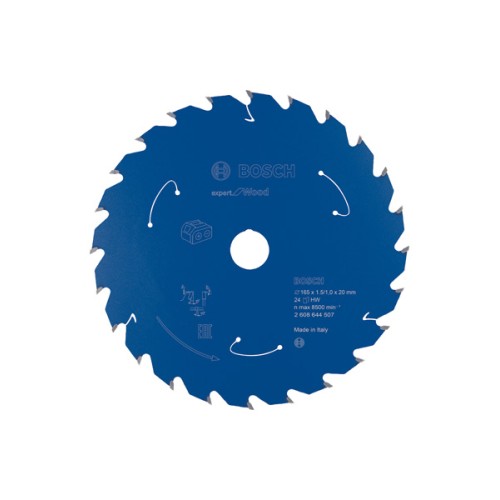 Disco de sierra circular Expert for Wood para sierras sin cables 165 x 1,5/1 x 20 T24