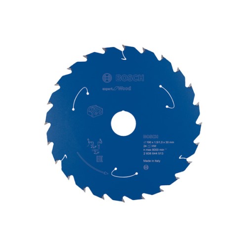 Disco de sierra circular Expert for Wood para sierras sin cables 190 x 1,5/1 x 30 T24