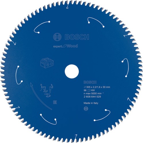 Disco de sierra circular Expert for Wood para sierras sin cables 305 x 2,2/1,6 x 30 T96