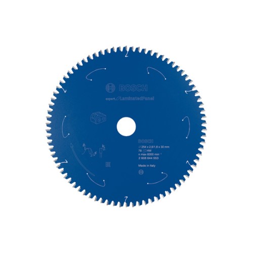 Disco de sierra circular Expert for Laminated Panel para sierras sin cables 254 x 2,6/1,8 x 30 T78