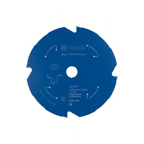 Disco de sierra circular Expert for Fibre Cement para sierras sin cables 165 x 1,8/1,2 x 20 T4