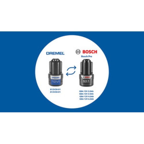 Kit de multiherramienta inteligente sin escobillas y con batería Dremel 8260 con 5 accesorios EZ SpeedClic