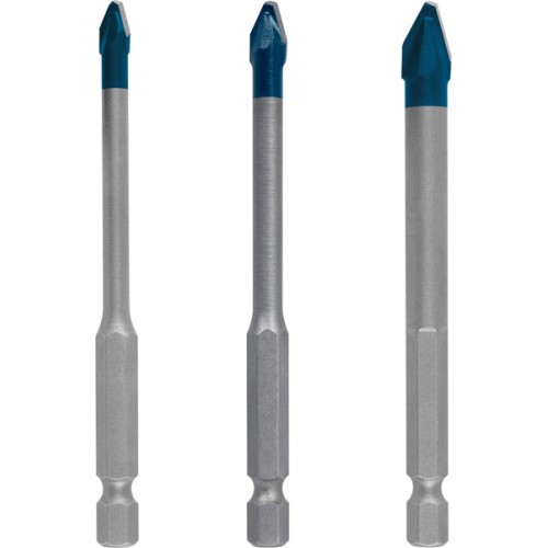 Broca EXPERT HardCeramic HEX-9 de 5/6/8 mm de 3 unidades