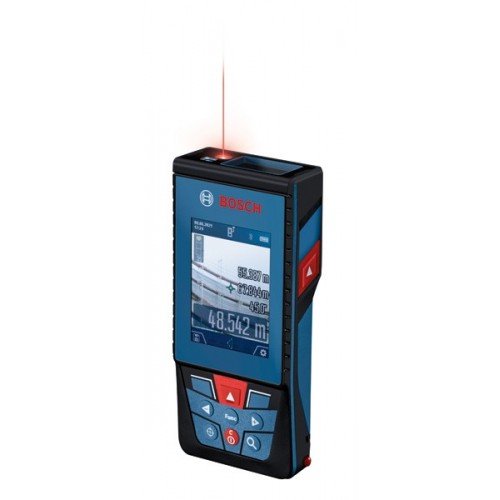 Bosch Professional Medidor Láser GLM 100-25 C (cámara integrada, alcance: hasta 100 m, robusto, IP54, ±1,5 mm*, 3 pilas AA, correa de sujeción, funda)