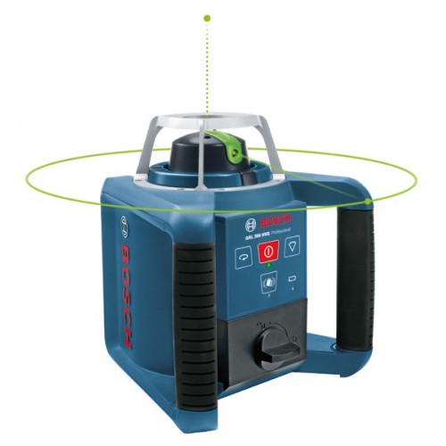 Bosch Professional Nivel láser giratorio GRL 300 HVG (haz de luz verde, receptor láser LR 1 G, alcance: hasta 300 m de diámetro, en maletín de transporte)