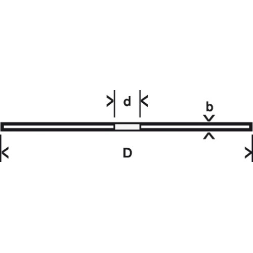 Disco de corte recto, inoxidableD = 115 mm; grosor= 1,6 mm