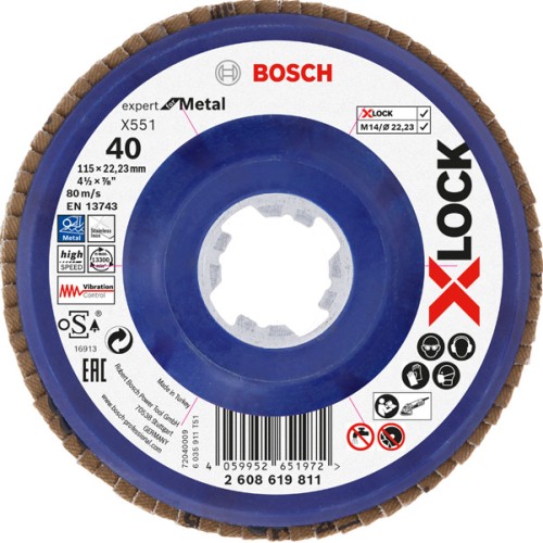 Disco de láminas X-LOCK X551, Expert for Metal
