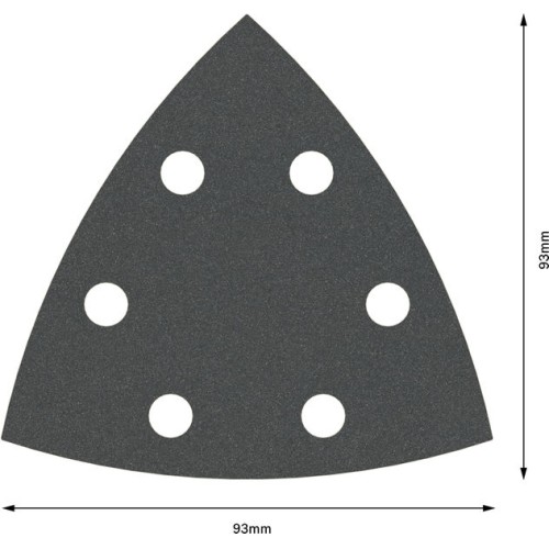Hoja de lija PRO F355, 93 mm, G240, 5 unidades