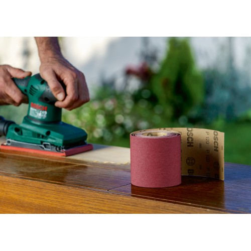 Rollo de lija para madera y pintura, 93 mm x 5 m, P60