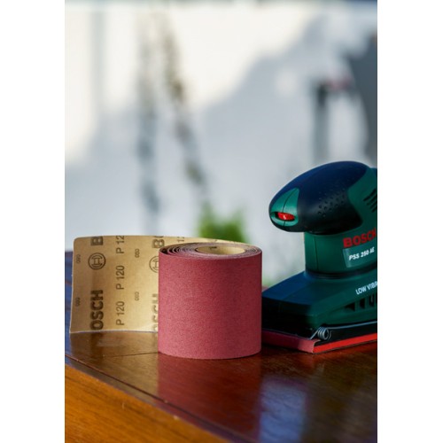 Rollo de lija para madera y pintura, 93 mm x 5 m, P60