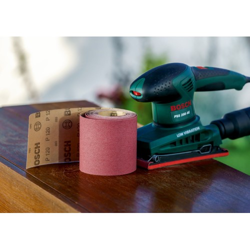 Rollo de lija para madera y pintura, 93 mm x 5 m, P60