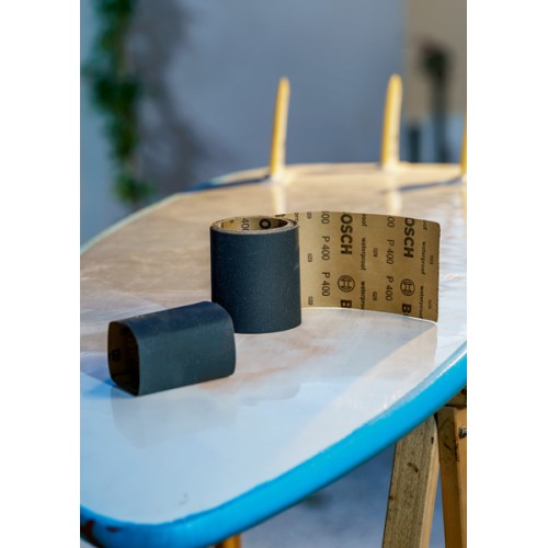 Rollo de lija SiC impermeable, 93 mm x 5 m, P120