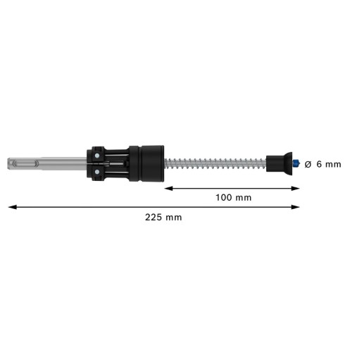Broca para martillo EXPERT SDS Clean plus-8X de 6 x 100 x 225