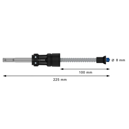 Broca para martillo EXPERT SDS Clean plus-8X de 8 x 100 x 225