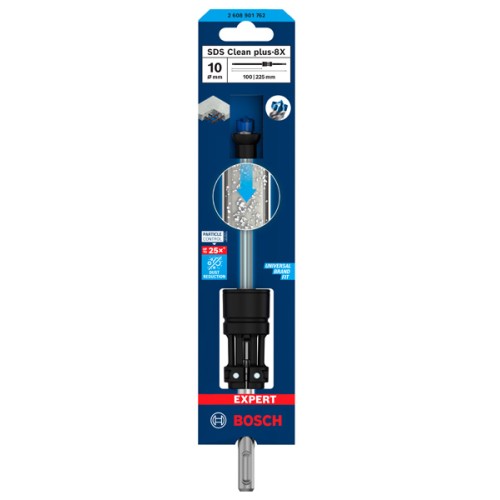 Broca para martillo EXPERT SDS Clean plus-8X de 10 x 100 x 225