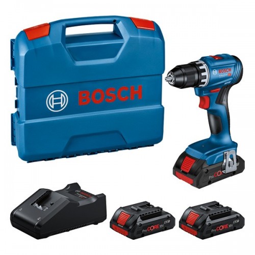 Set para profesionales: Atornillador a batería GSR 18V-45 + 3 x ProCORE18V 4.0Ah + GAL 18V-40 en L-Case