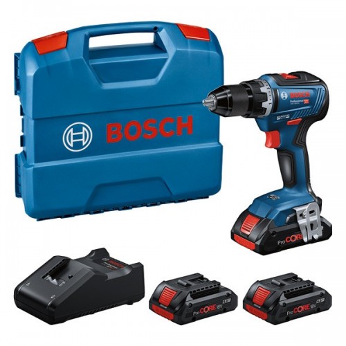Set para profesionales: Atornillador a batería GSR 18V-55 + 3 x ProCORE18V 4.0Ah + GAL 18V-40 en L-Case