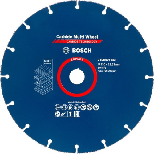 Disco de corte EXPERT Carbide Multi Wheel de 230 mm, 22,23 mm