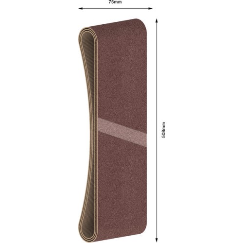 Banda de lija PRO X440, 75 x 508 mm, G180