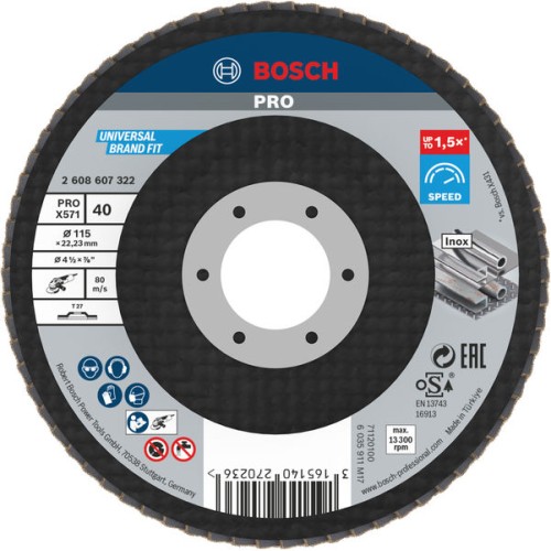 Disco de láminas PRO X571, fresa recta, 115 mm, G40