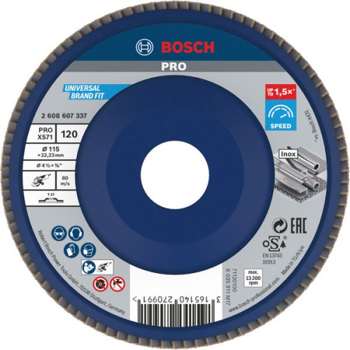 Disco de láminas PRO X571, fresa recta, 115 mm, G120