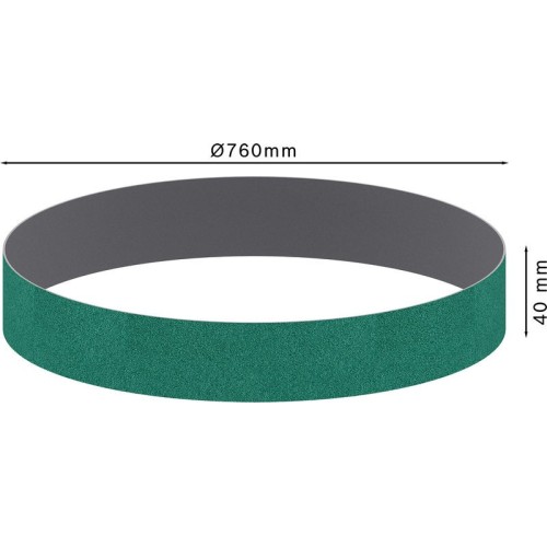 Banda de lija PRO Y580, 40 x 760 mm, G180, 10 unidades