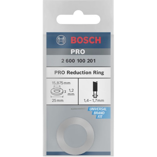 Anillo reductor para hoja de sierra circular PRO, 25 x 1,2 x 15,875 mm