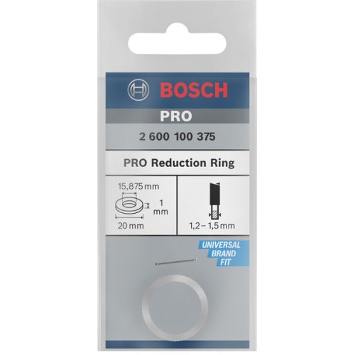 Anillo reductor para hoja de sierra circular PRO, 20 x 1 x 15,875 mm