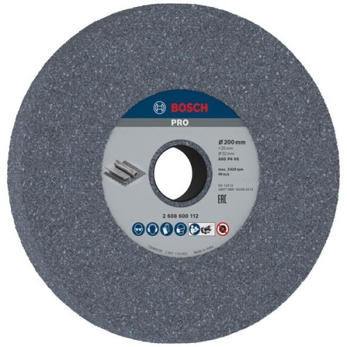 vaso de desbaste PRO Metal, 200 x 25 x 32 mm, G60