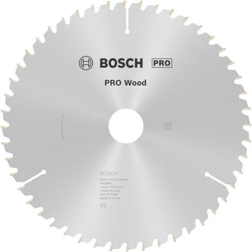 Hoja de sierra circular PRO Wood, 216 x 2 x 30 mm, T48