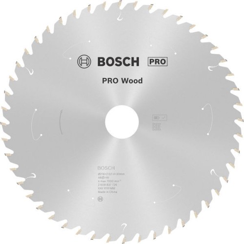 Hoja de sierra circular PRO Wood cordless, 216 x 1,7 x 30 mm, T48