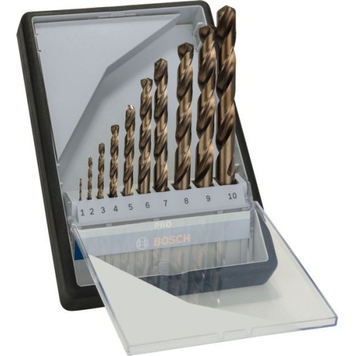 Set de brocas PRO Stainless Steel HSS-Co, 10 uds.