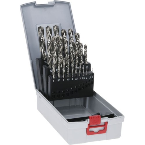 Set de brocas helicoidales PRO Metal HSS-G, 25 uds.