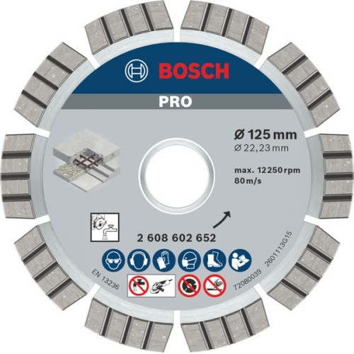 Disco de diamante PRO Concrete, 125 x 22,23 mm