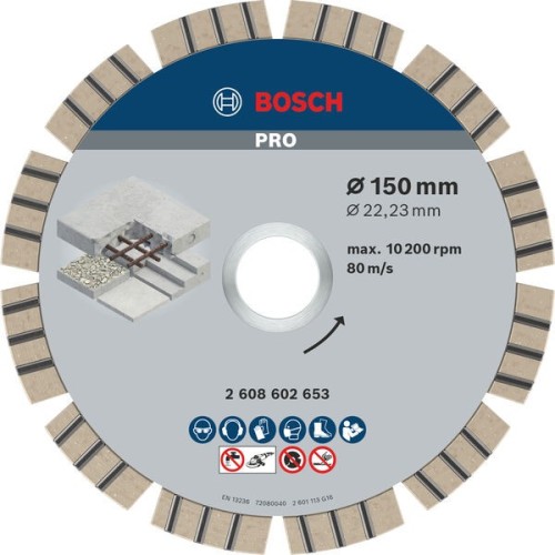 Disco de diamante PRO Concrete, 150 x 22,23 mm